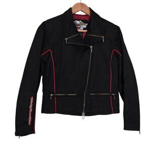 Women's - Harley Davidson Embroidered Moto Jacket, Size Small